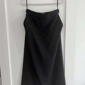 Toteme Low-waist straight skirt black